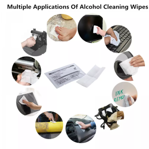 applications of alcohol cleaning wipers