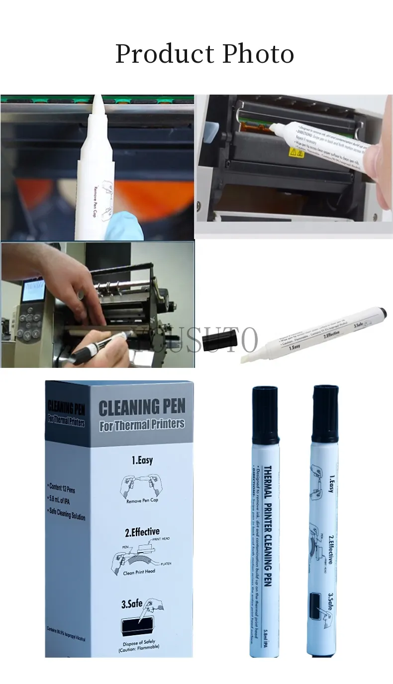 Printer Printhead Cleaning Pen for Card Printer Thermal Cleaning swabs