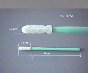 Cleanroom Foam Swab FS742 Dimensional specifications chart