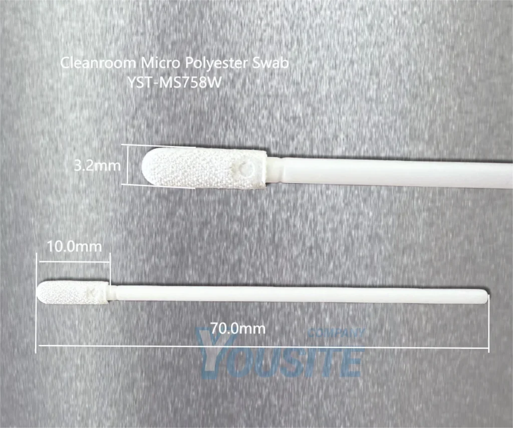 Cleanroom Micro Polyester Swab YST-MS758 Dimensional specifications