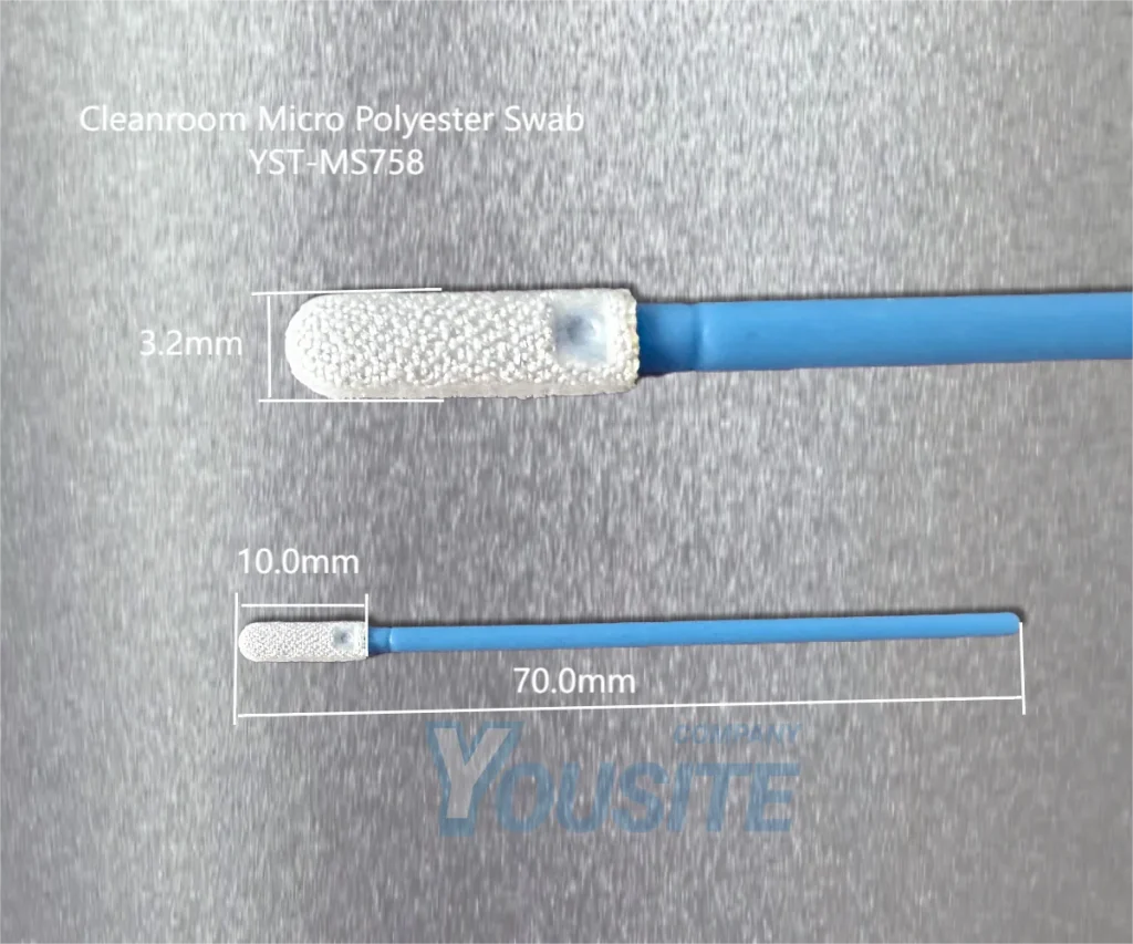 Cleanroom Micro Polyester Swab YST-MS758B Dimensional specifications